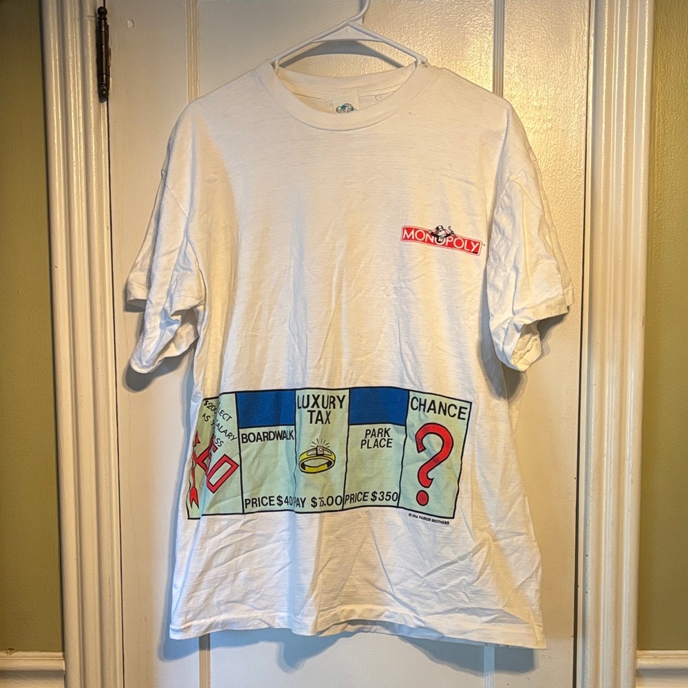 Monopoly Graphic White Short Sleeve Tee